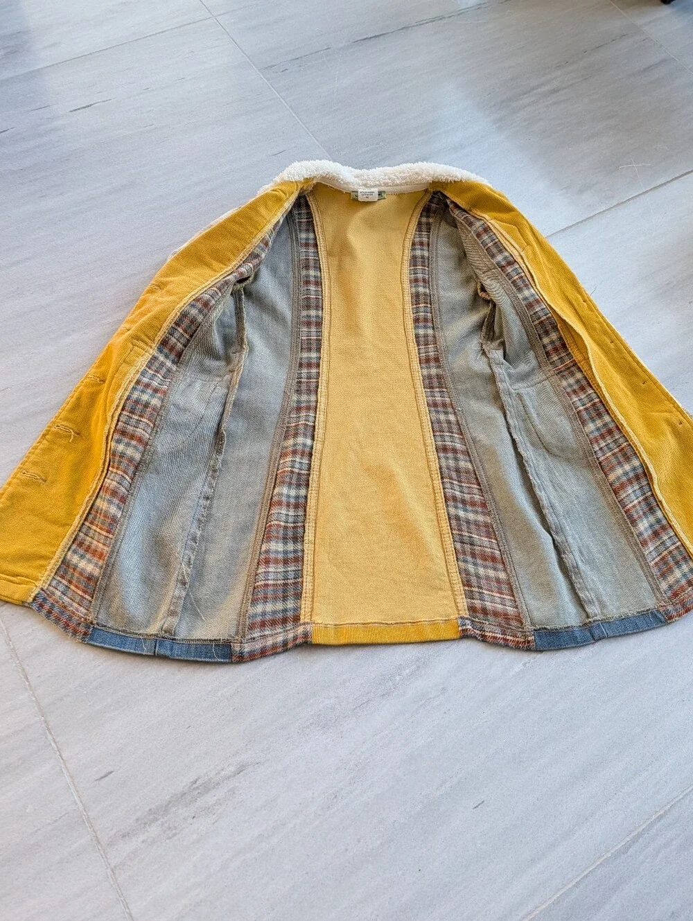 LITTLE MASS patchwork jacket coat 6 X